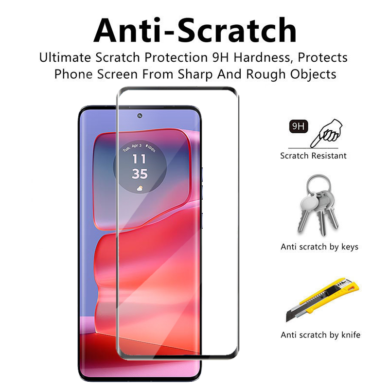 2/4 Uds vidrio de borde curvo  - Curved Edge Screen reseña y precio