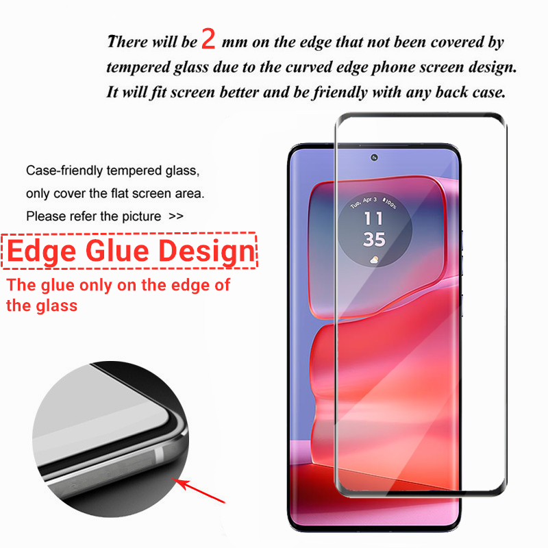 2/4 Uds vidrio de borde curvo  - Curved Edge Screen reseña y precio